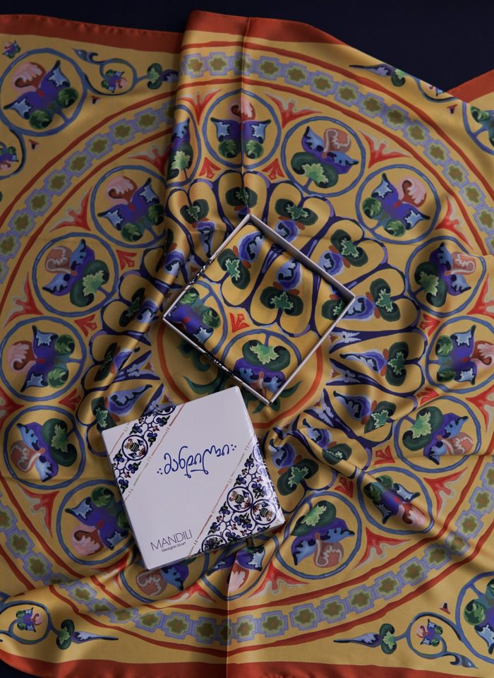 Satin Silk Mandala Scarf (By Mandili)