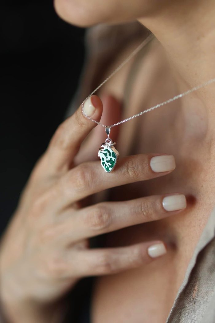 Handmade sterling silver leaf pendant Handmade sterling silver leaf pendant