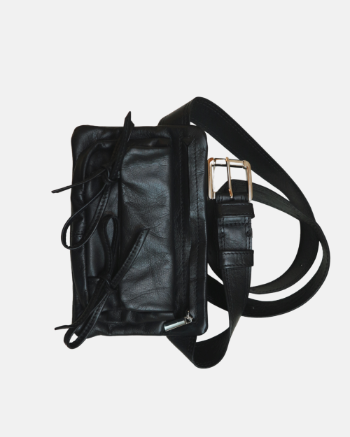 Handmade genuine leather waist belt bag