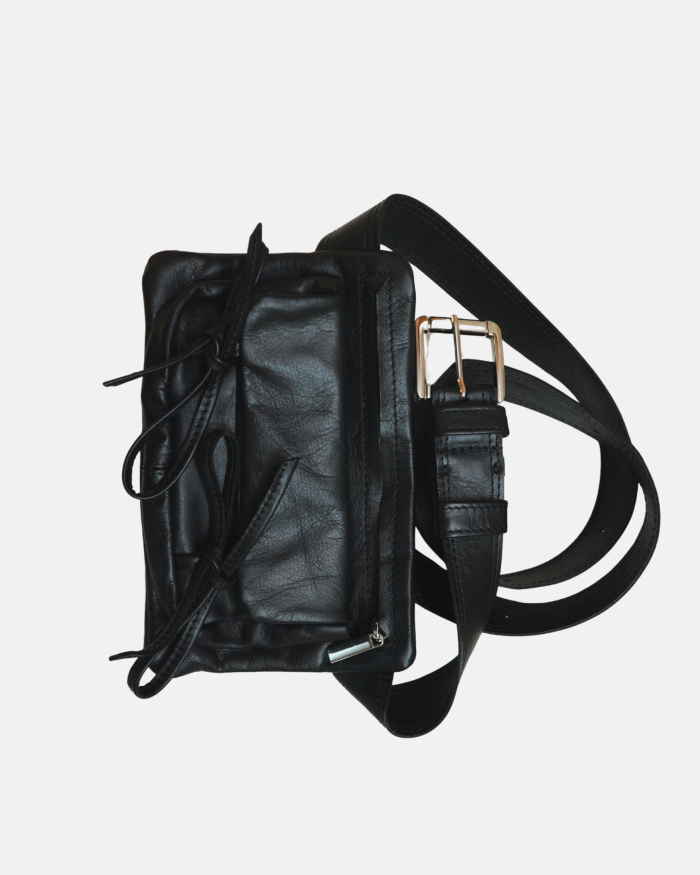 Handmade genuine leather waist belt bag